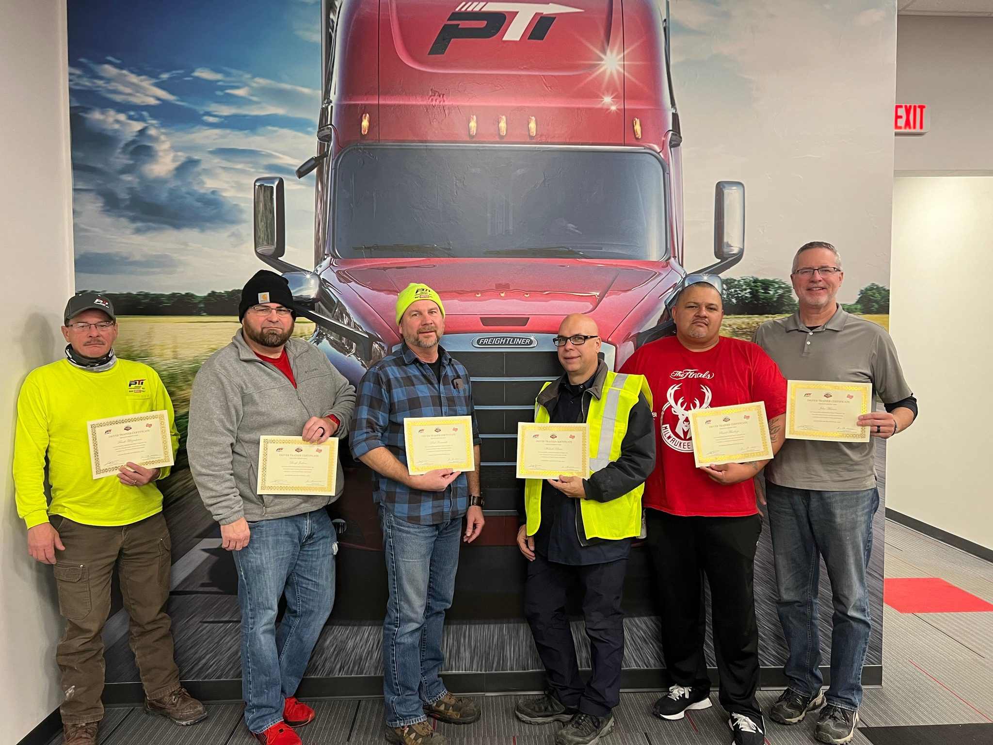 Paper Transport drier trainer graduation