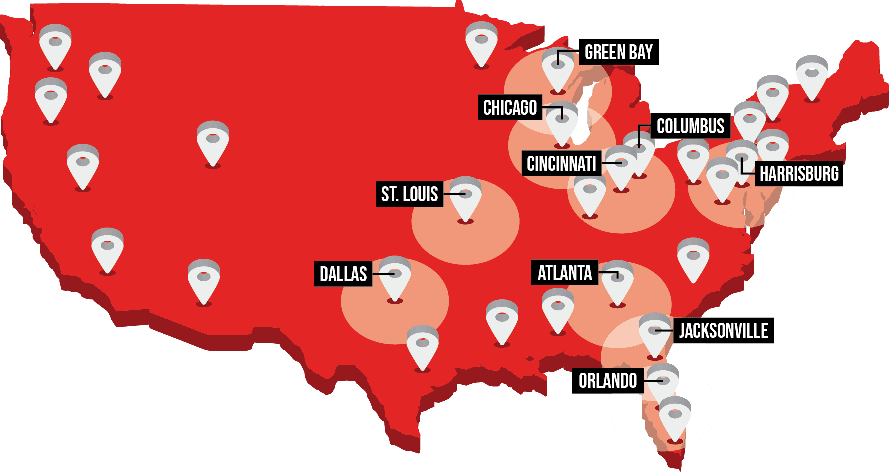 Paper Transport service areas