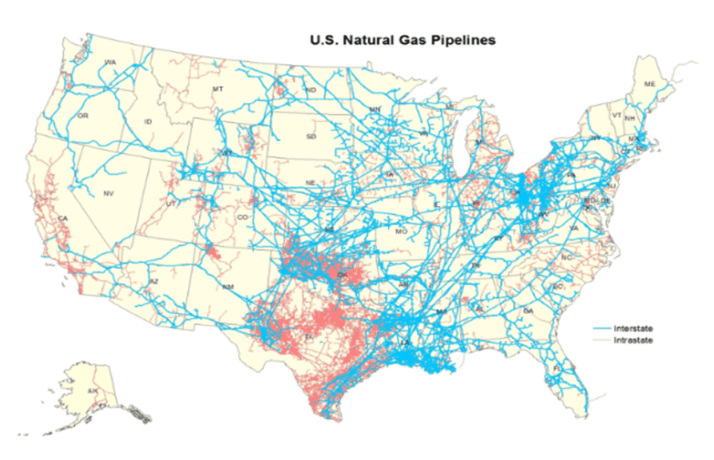 US Natural Gas Pipeline Infrastructure