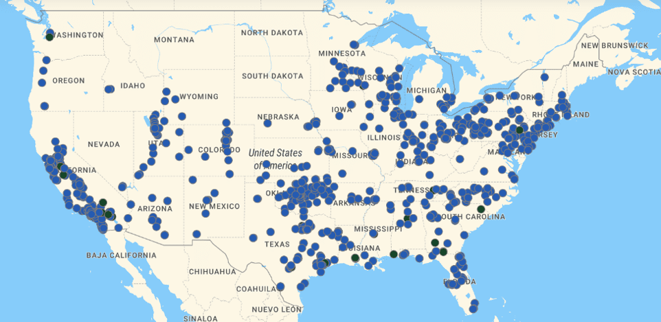 US Natural Gas Fueling Stations