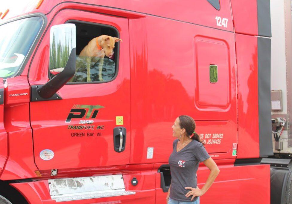 PTI Driver Bonnie Evans & Her Dog Ruby - Paper Transport