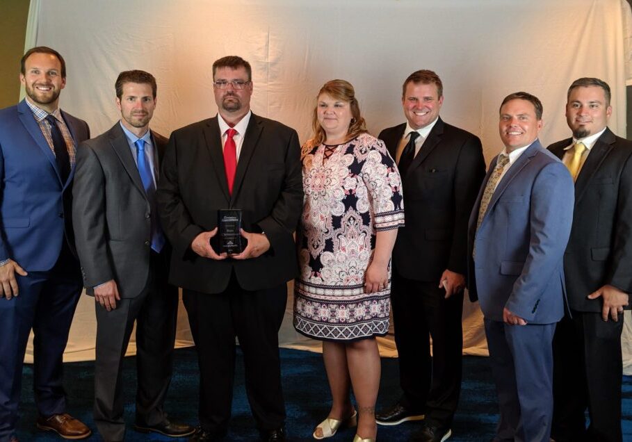 Ross Christensen & His Wife - Driver of the Year Winner - with PTI Team