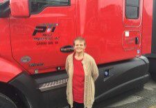 Sandy Loew with her PTI Truck